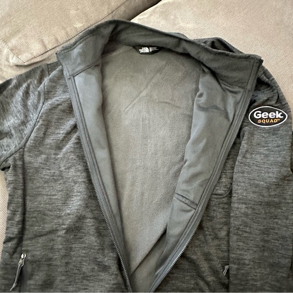 North Face Geek Squad Jacket Men’s Medium Gray Full Zip Outdoor Coat Casual - Picture 5 of 10